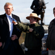 A park ranger gives then-presidential candidate Donald Trump and former executive chairman of Breitbart News Steve Bannon a tour of Gettysburg National Park in October 2016. (Image via AP Photo)
